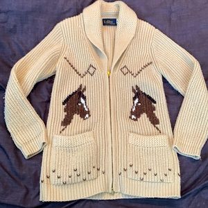 Super cute knit horse sweater in M